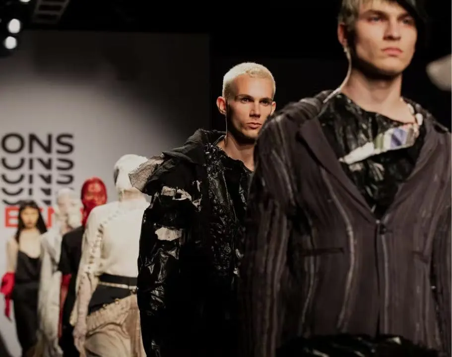 Models walking the runway at a fashion show