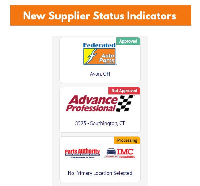 partstech system parts suppliers federated advance auto parts authority 
