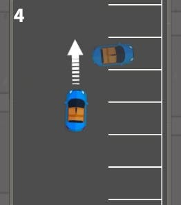 graphic illustrating how to perform a forward bay park