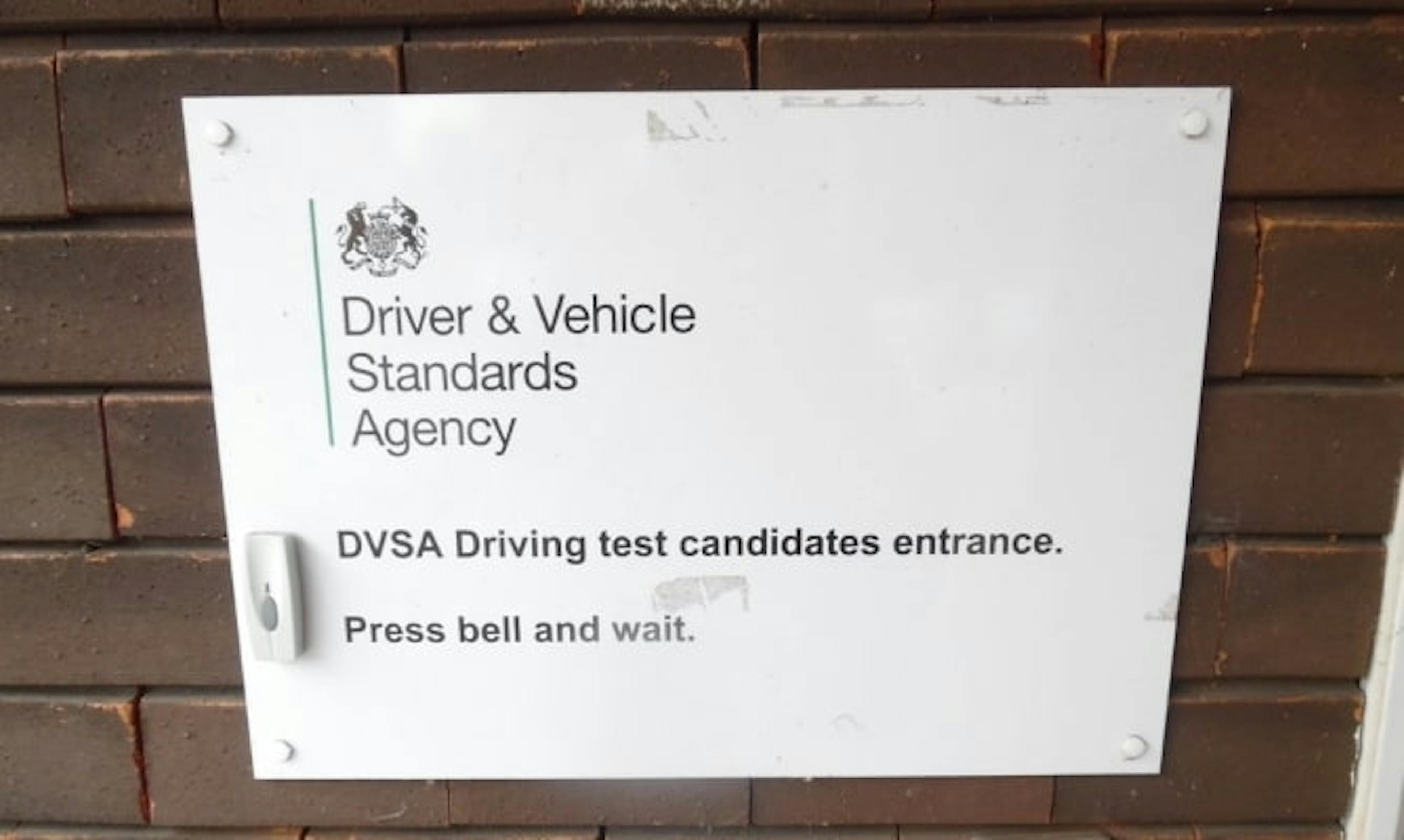 DVSA entrance sign