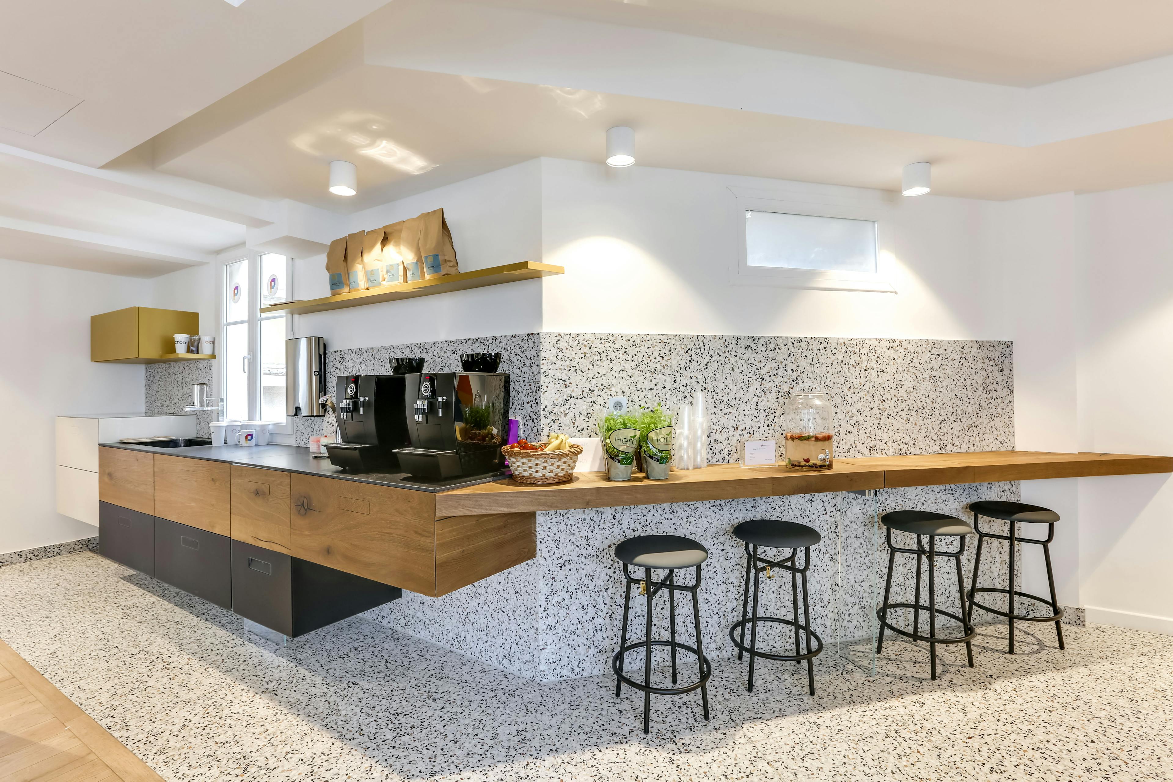Espace déjeunatoire cuisine Grande Armée