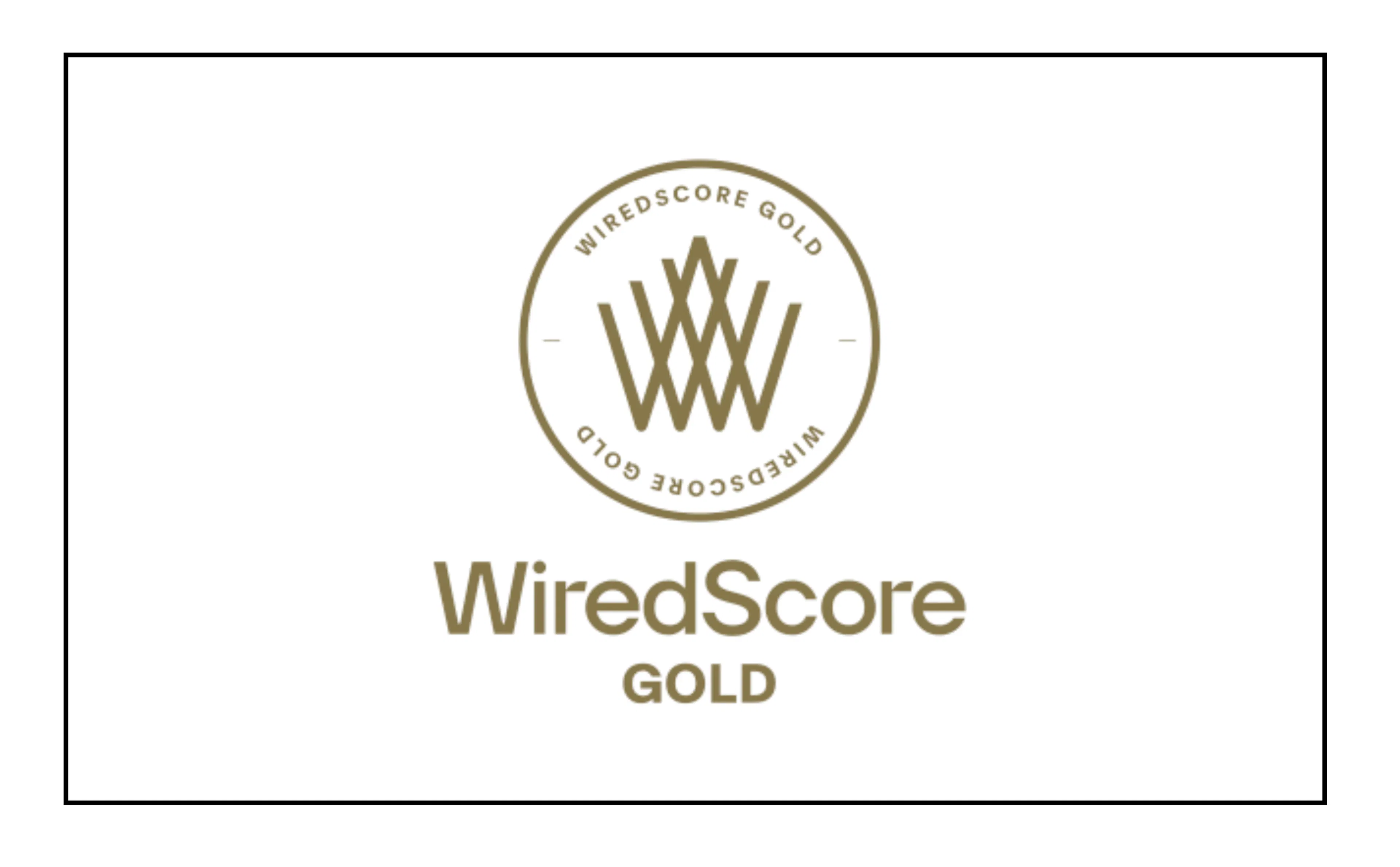 Labels OsmoZ et WiredScore Gold bien-être au travail et connectivité numérique.