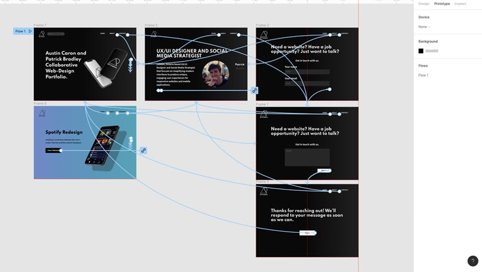 A high-fidelity prototype for the AP Creative website.