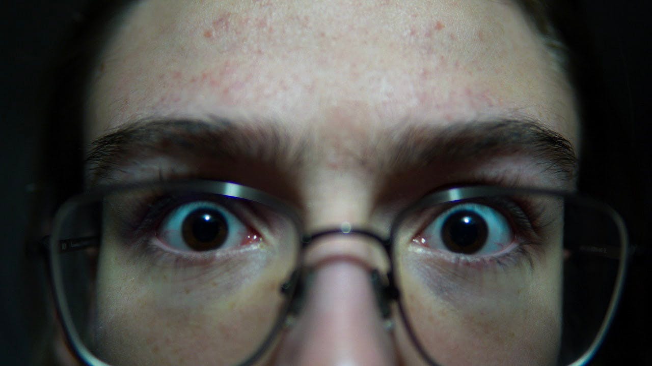 Close up on the eyes of Paul Marchiset