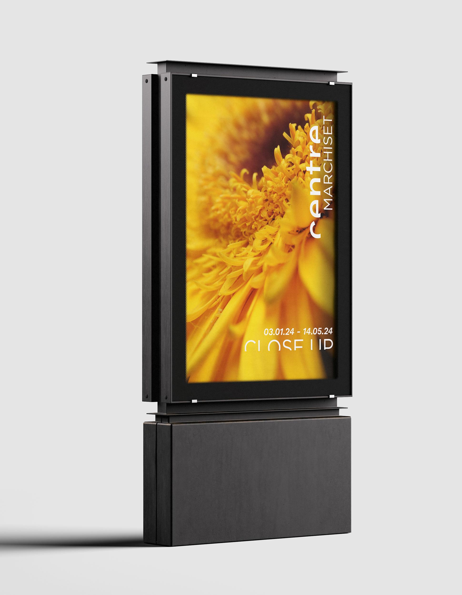 poster for an exhibitions that present a yellow flower