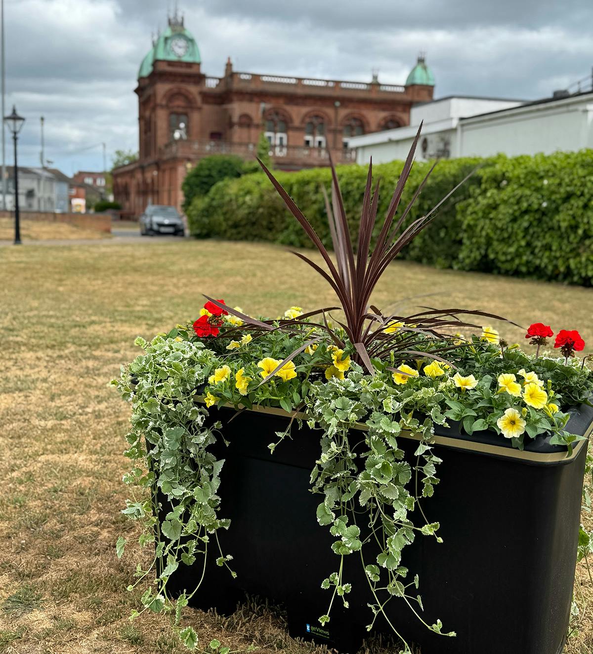 New planters in the Gorleston Pavilion Bandstand gardens