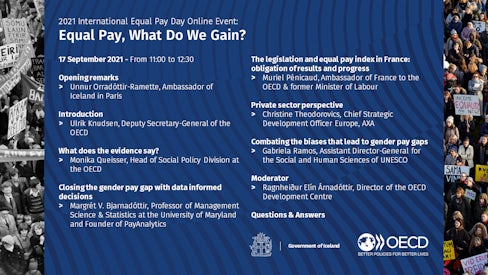 Full schedule - 2021 International Equal Pay Day Online Event: Equal Pay, What Do We Gain?
