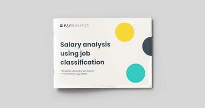 A booklet screen showing the Salary Analysis using Job Classification eGuide