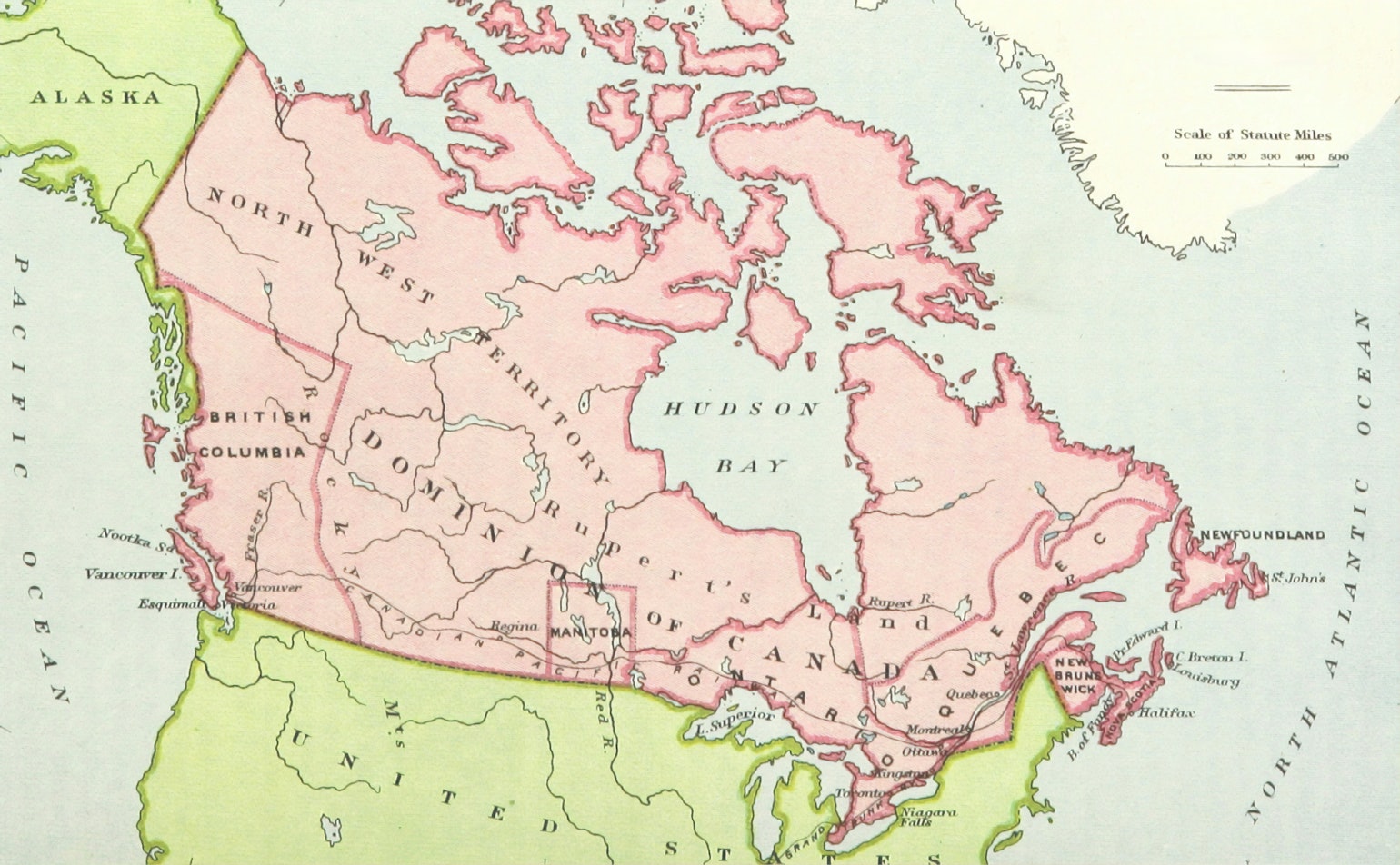 Image of a map of Canada.