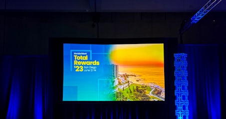 Conference stage at Total Rewards '23