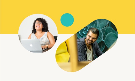 PayAnalytics graphic, people laughing