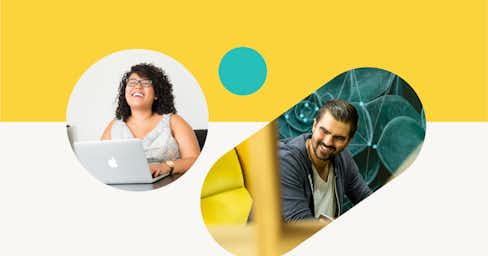 PayAnalytics graphic, people laughing