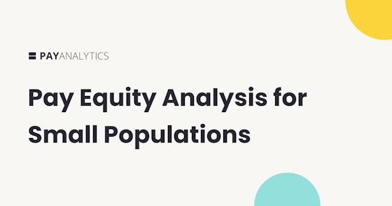Pay Equity Analysis for Small Populations