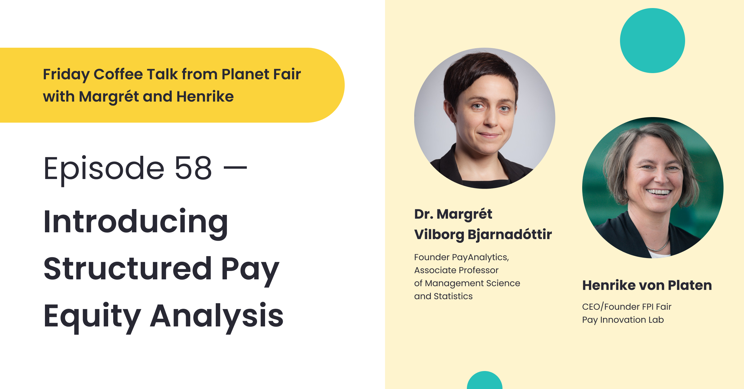 Graphic for the coffee talk series.