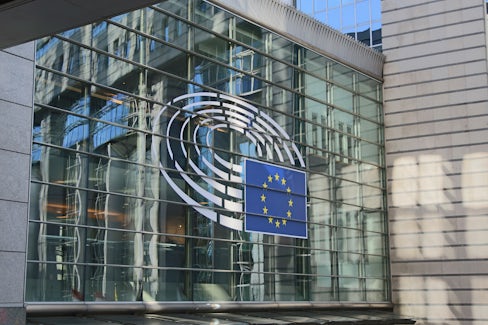 Image of the facade of one of the buildings in the European Parliament
