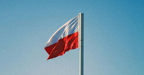 Poland's flag.