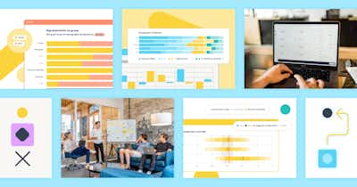 Collage image for the topic pillar HR Trends and Analytics