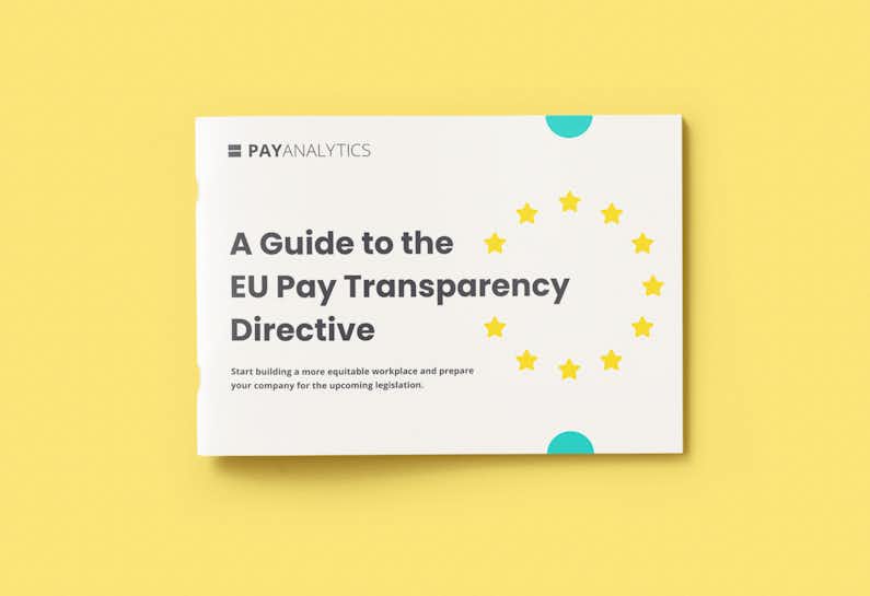 Ein Foto des Leitfadens zur EU-Richtlinie zur Lohntransparenz.