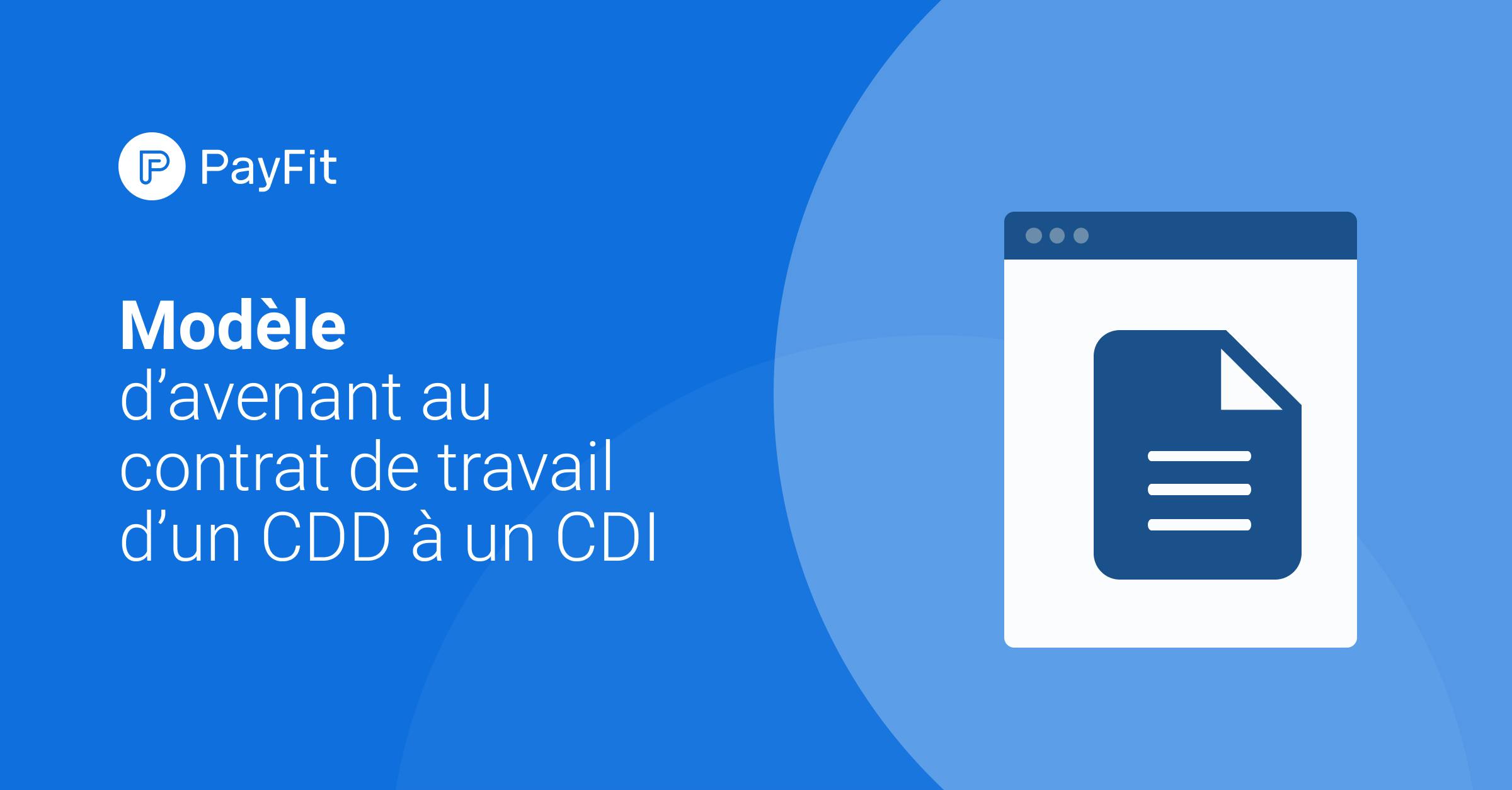 Modèle De Contrat De Travail Cdd Gratuit Word payfit.com