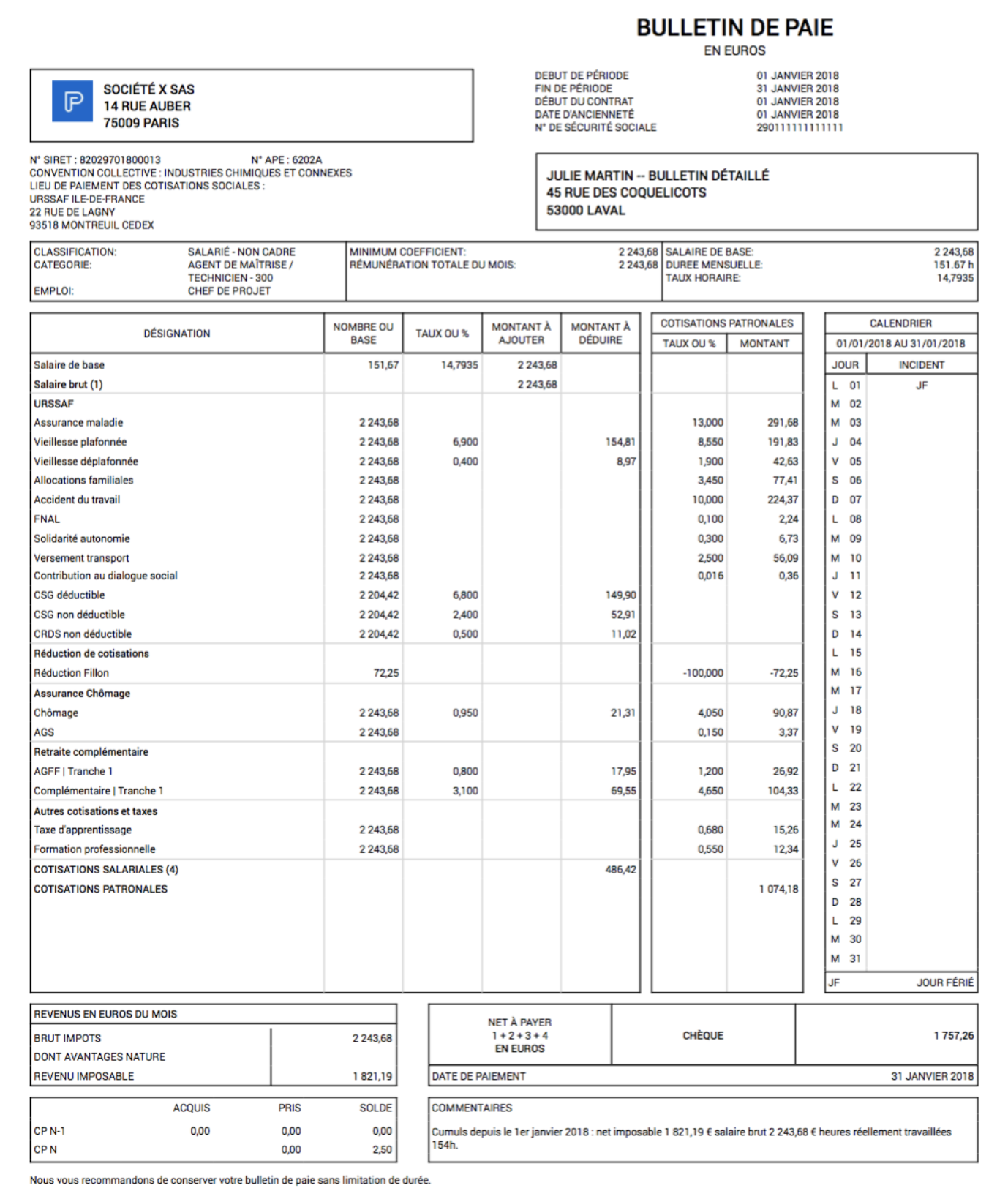 Bulletin De Salaire Simplifié En 2021 : Définition, Mentions ...