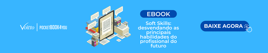 Banner do ebook "Soft Skills: desvendando as principais habilidades do profissional do futuro".
