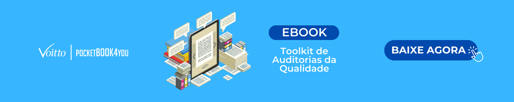 Banner do ebook "Toolkit de Auditorias da qualidade".