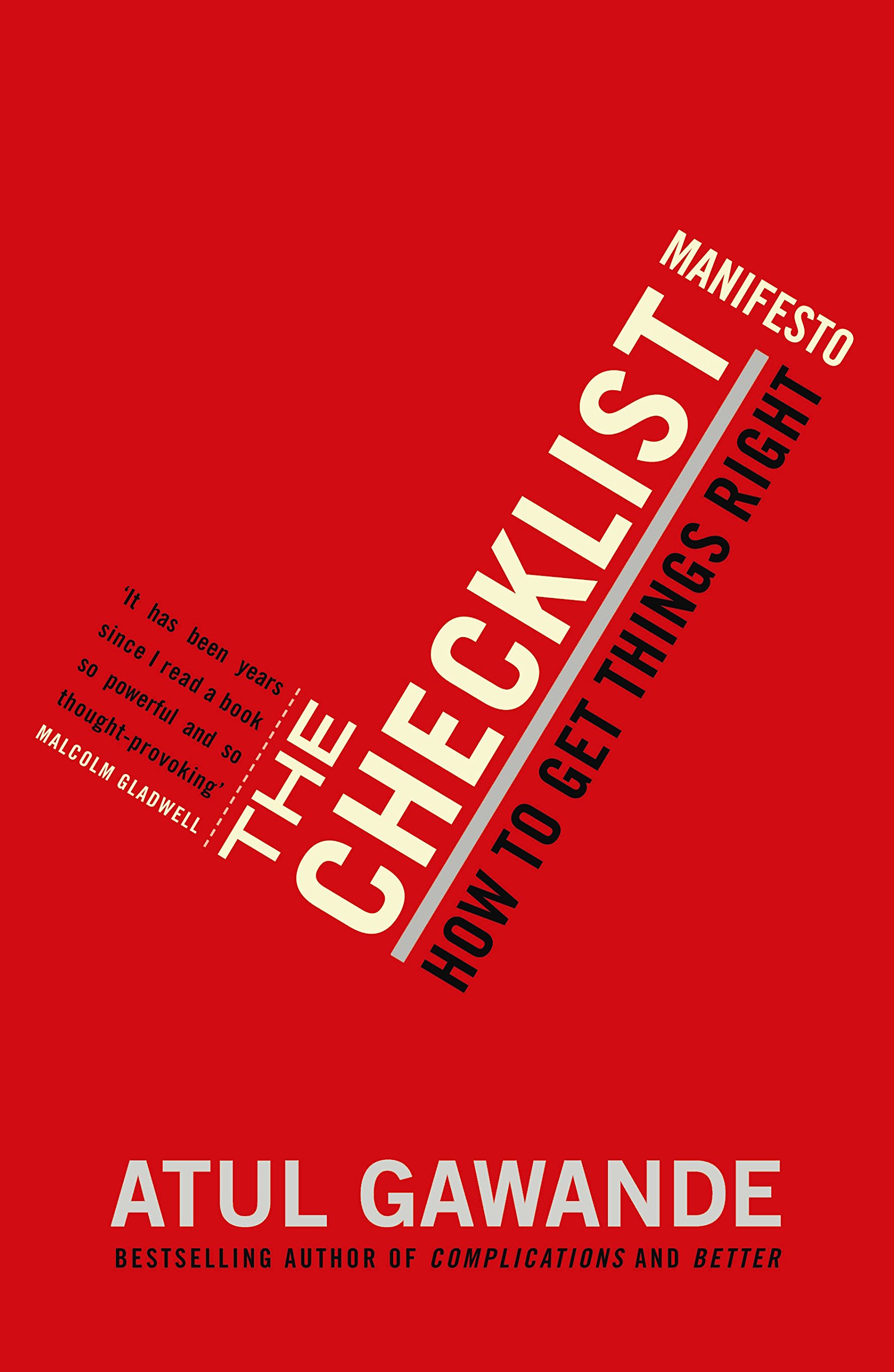 Book "The Manifesto Checklist", Atul Gawande
