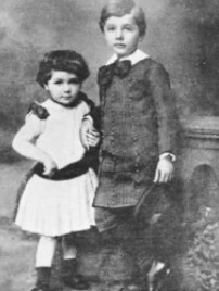 Einstein and his sister