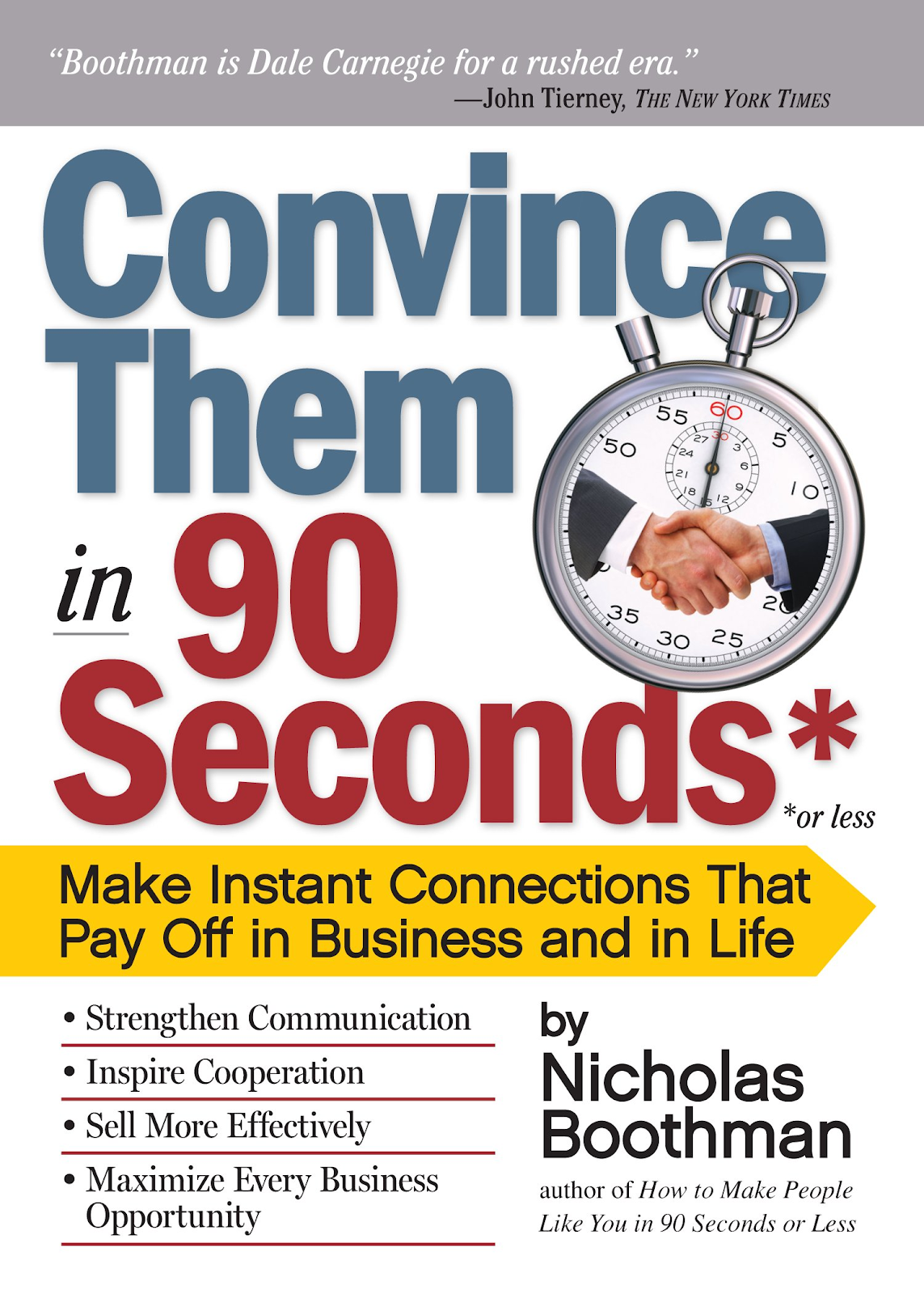Book 'Convince Them in 90 Seconds or Less'