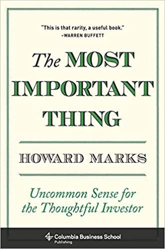 Book The Most Important Thing