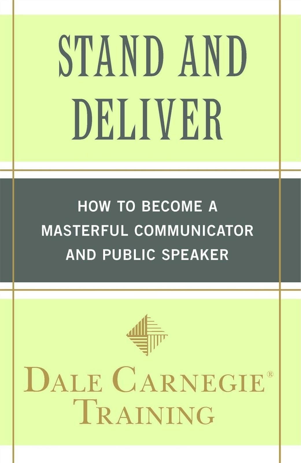 Book 'Stand and Deliver' Dale Carnegie