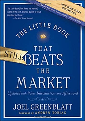 Book 'The Little Book That Still Beats The Market'.