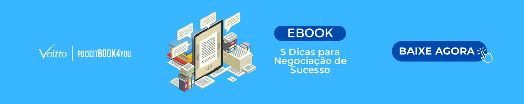 Banner do ebook "5 dicas para negociação de sucesso".