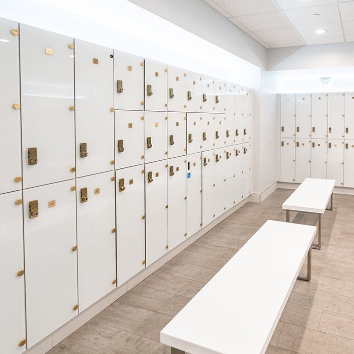 Executive Locker Rooms at Palm Beach Sports Club gym