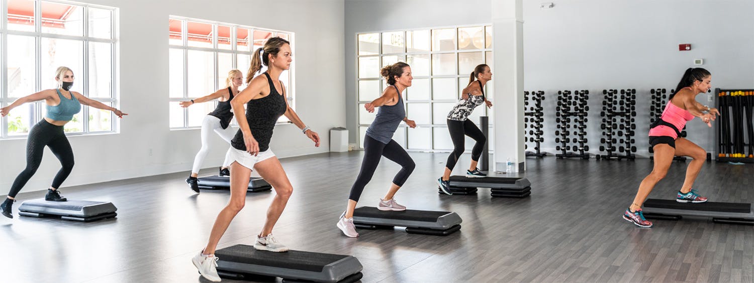 Members exercising at Palm Beach Sports Club