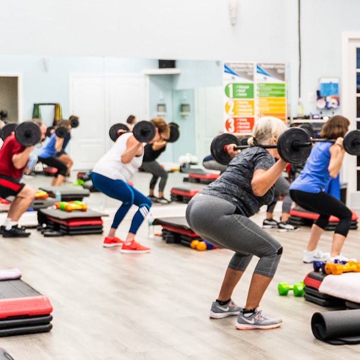 Group Exercise studio at Palm Beach Sports Club