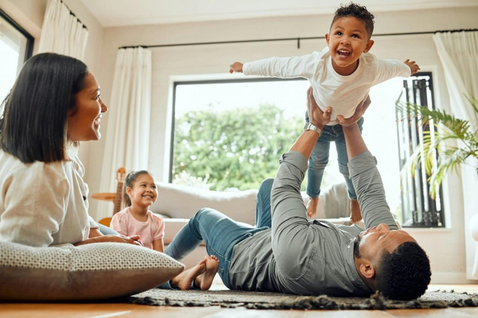 Family, home with children