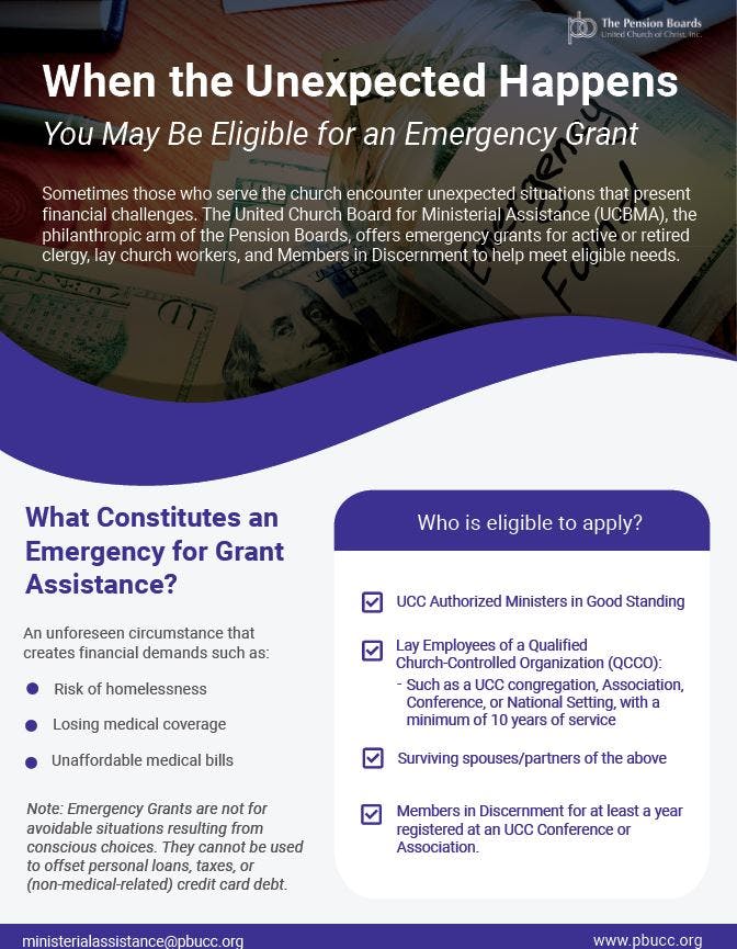 Emergency Grant Flyer