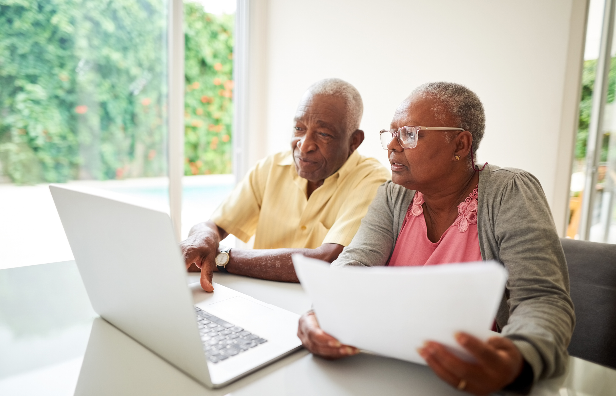 Senior Couple on Laptop