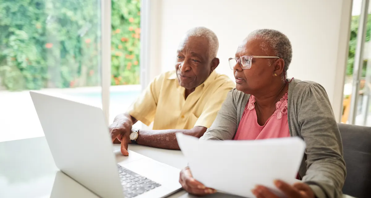 Senior Couple on Laptop