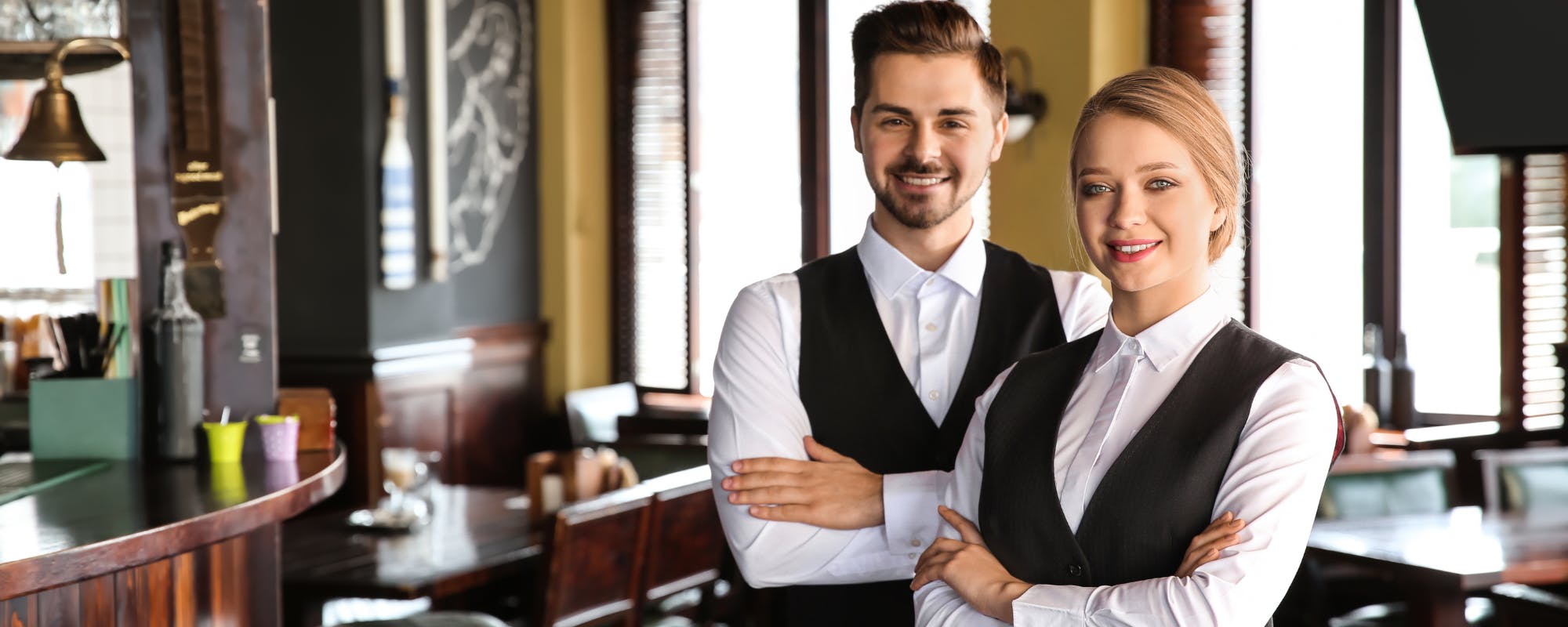 Waitress in the restaurant