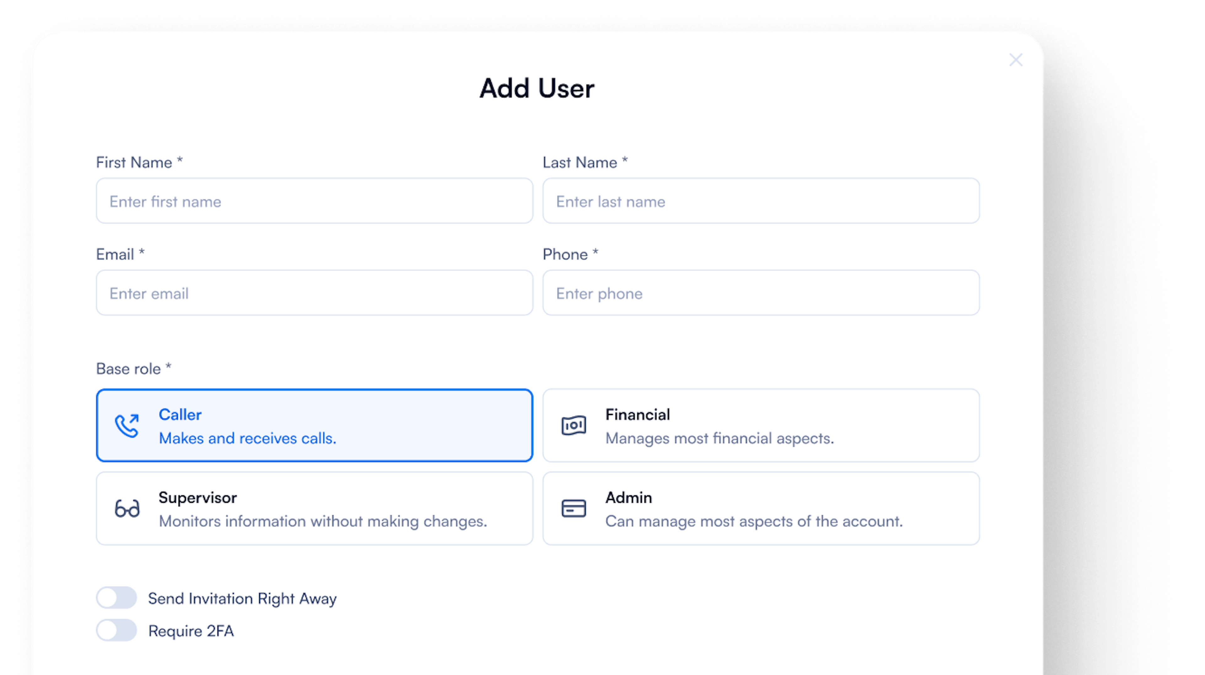 easy user management and permissions