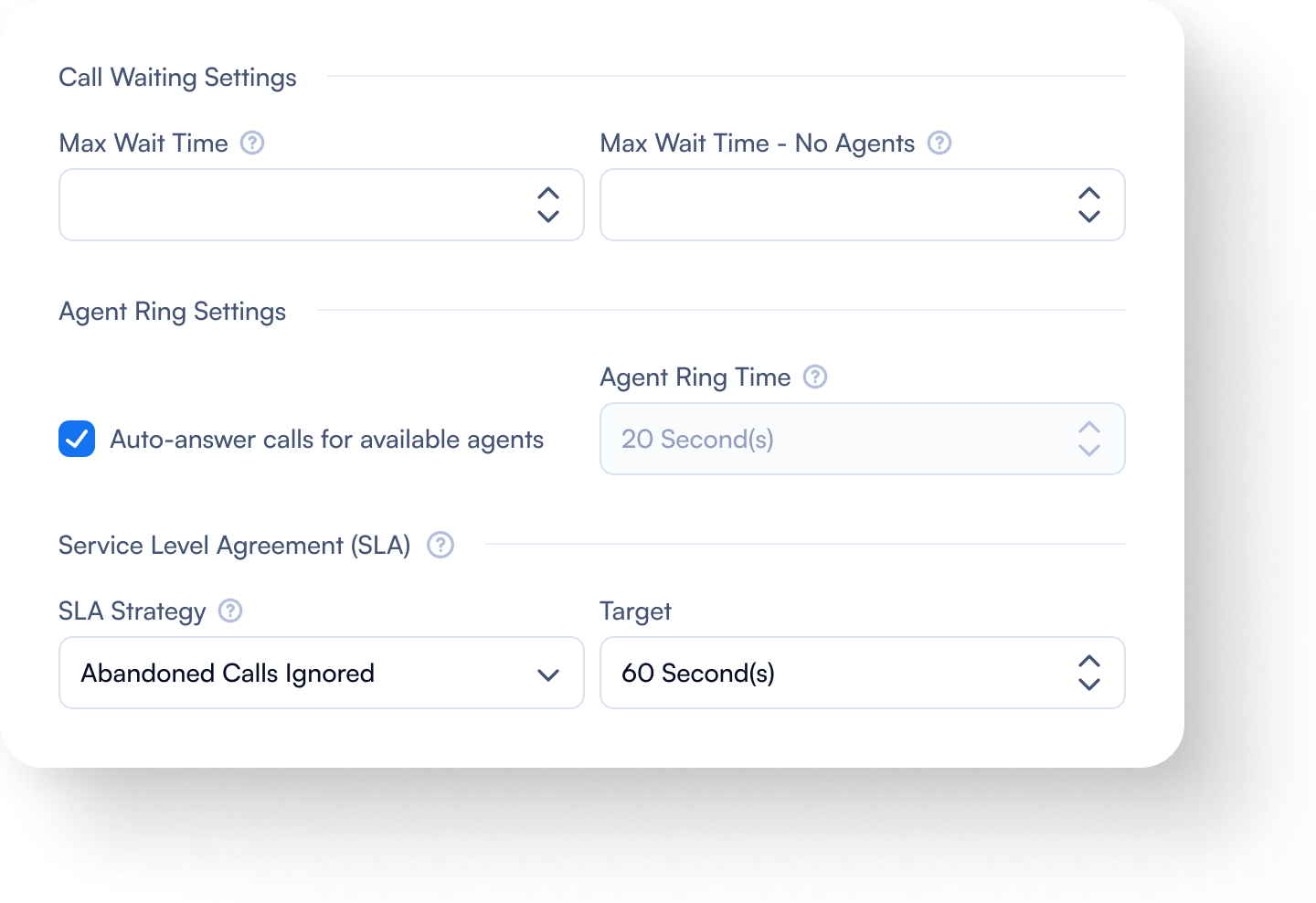 customized queuing time