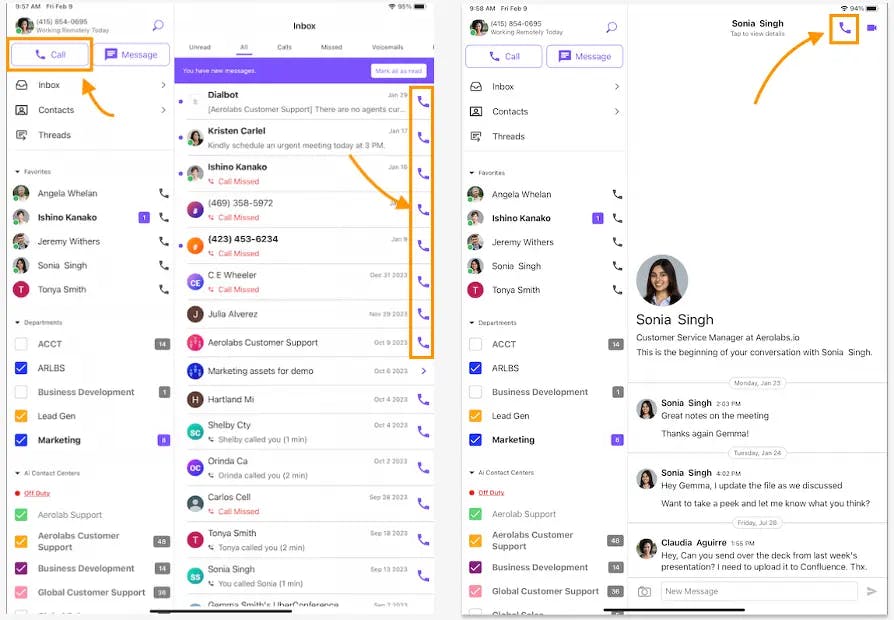 DialPad AI powered cloud communication platform