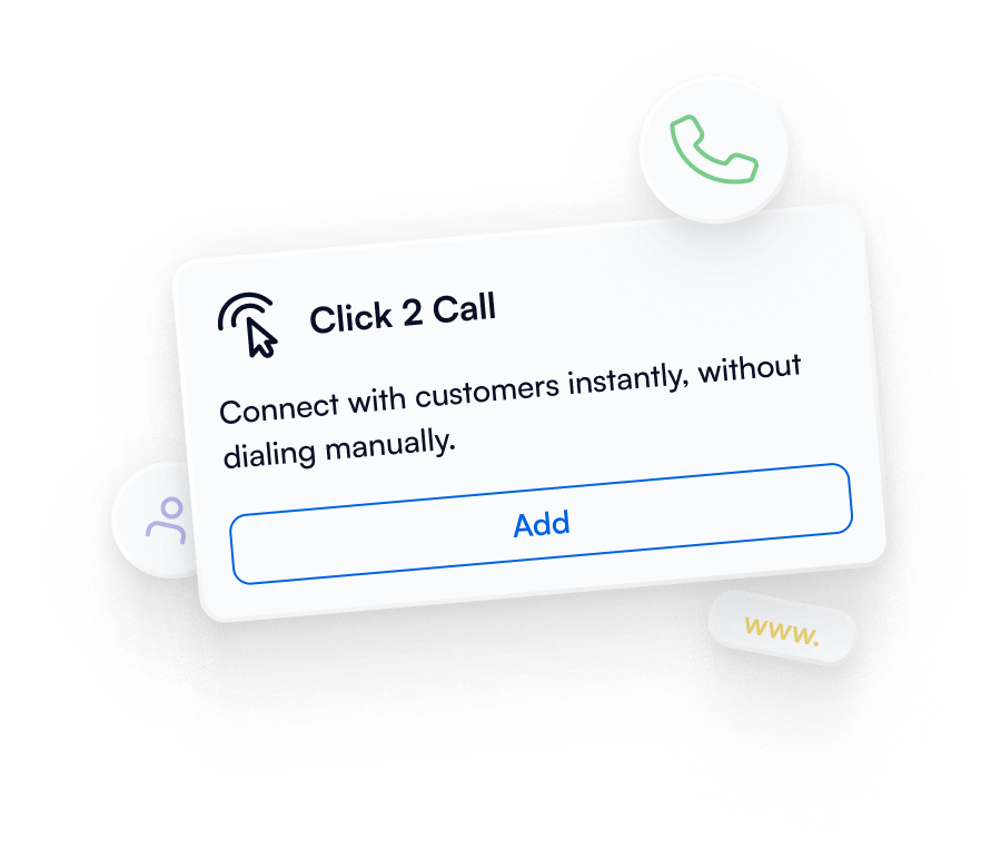 click to call feature