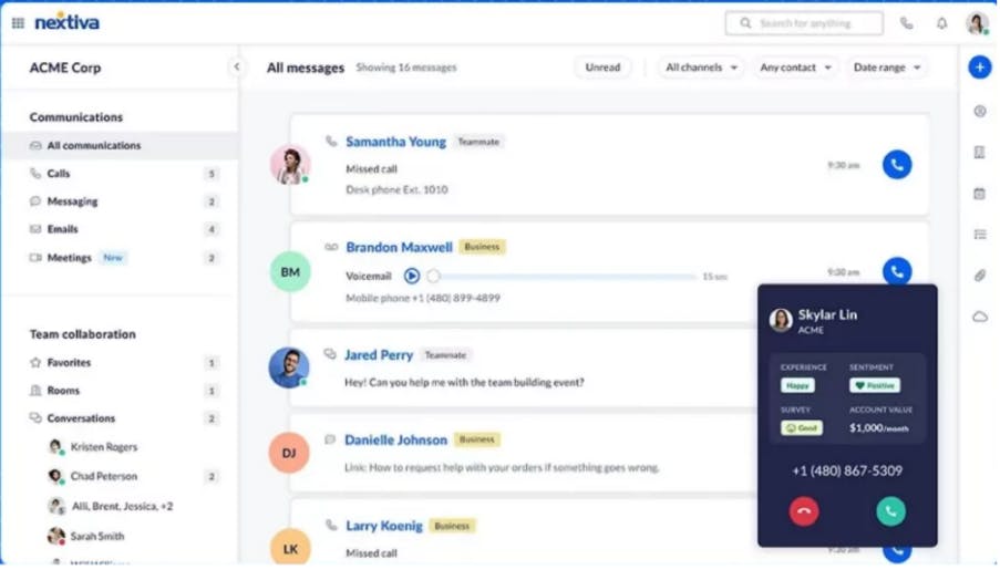 Nextiva platform