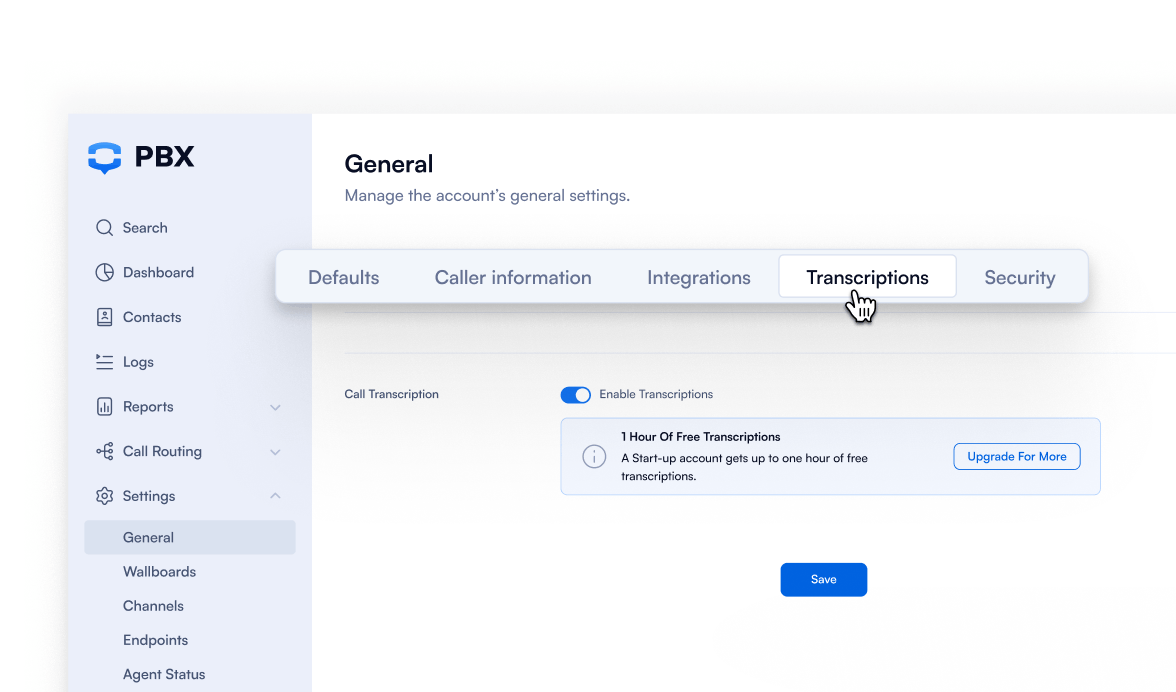 sign up transcription