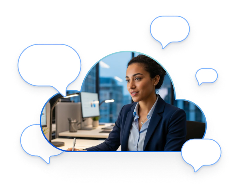 landing contact enterprise illusteration