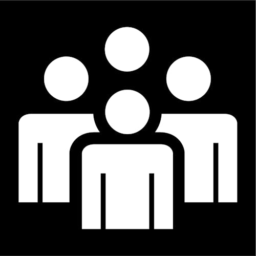 Icon of a group of people.