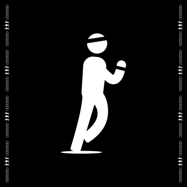 Person running icon.